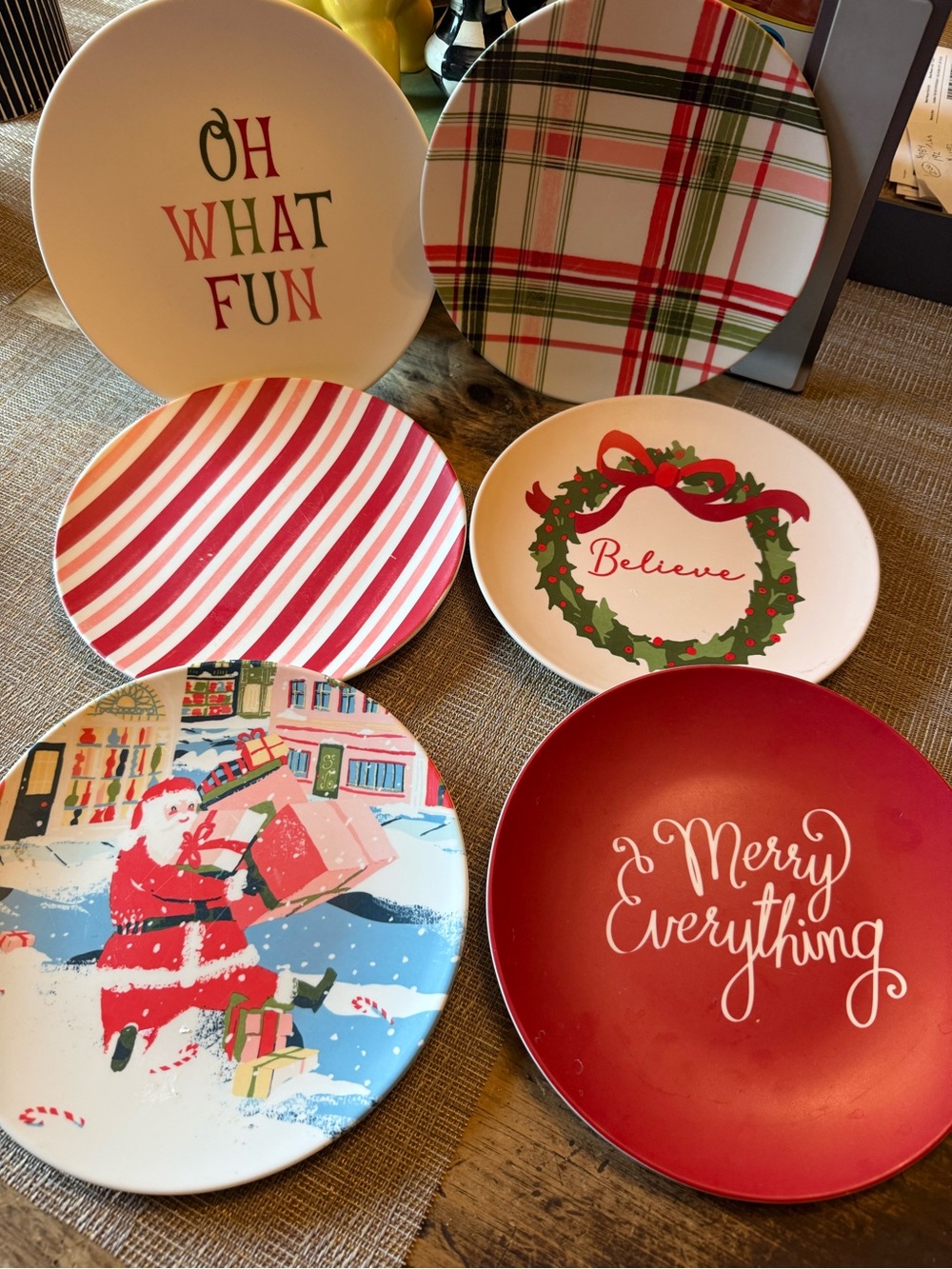 Threshold Holiday Desert melamine plates set of 6